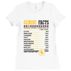 Gemini Facts Servings Per Container Ladies Fitted T-Shirt