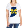 Indiana for Michigan - Limited edition Ladies Curvy T-Shirt