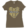 rescue. love. repeat. Ladies Fitted T-Shirt