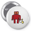 bird powered robot Pin-back button