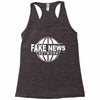 fake news Racerback Tank