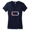 Dead Battery Women's V-Neck T-Shirt