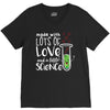 Made With Lots Of Love And a Little Science V-Neck Tee