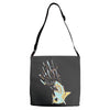 shark attack Adjustable Strap Totes