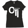 cti records Ladies Fitted T-Shirt