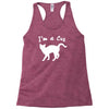 i am a cat lover Racerback Tank