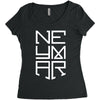 neyma white logo Women's Triblend Scoop T-shirt