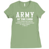 Army Of The Lord Christian T Shirts Bible Verse Ladies Fitted T-Shirt