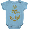 anchored faith Baby Onesie