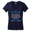 Dear Daddy, Thanks for Being my Dad Baby Boy Letter to Father Women's V-Neck T-Shirt