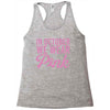 in october we wear pink Racerback Tank