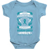 Never Underestimate the Strength of a Ovarian Cancer Warrior Baby Bodysuit
