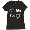 me you facebook Ladies Fitted T-Shirt