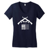 chicago chiraq murder town capital Women's V-Neck T-Shirt