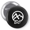 bc mountains british col Pin-back button