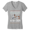 ya done messed up a a ron ugly sweater Women's V-Neck T-Shirt