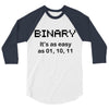 binary 3/4 Sleeve Shirt