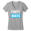dirty beats Women's V-Neck T-Shirt