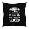 Fishing Father Throw Pillow