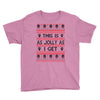 Emo Gothic Ugly Christmas Sweater Youth Tee