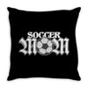 soccer mom rhinestone Throw Pillow