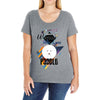who loves poodle Ladies Curvy T-Shirt