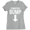 sympathy bump novelty beer belly Ladies Fitted T-Shirt