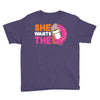 She Wants The D Dunkin Donuts Youth Tee