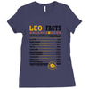 Leo Facts Zodiac Ladies Fitted T-Shirt