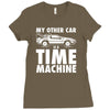 my other car is a time machine Ladies Fitted T-Shirt