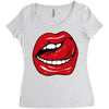 sexy lips Women's Triblend Scoop T-shirt