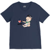 Cute Baby Painter's Mom Love V-Neck Tee