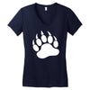 tiger paw sticker vinyl decal   wildcat claws print pet car window tru Women's V-Neck T-Shirt