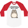 i am in love with cats 3/4 Sleeve Shirt