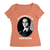 on wednesdays we wear black Women's Triblend Scoop T-shirt