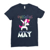 UNICORN ARE BORN IN MAY Ladies Fitted T-Shirt