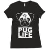 pug life Ladies Fitted T-Shirt