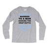 happily married to a man kicking the crap outta stomach cancer Long Sleeve Shirts