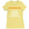 November Girl Hated By Many Ladies Fitted T-Shirt