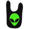 uomo alieno ufo stampa verde fluo divertente mitiche Baby Bibs