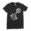 cow says mu Ladies Fitted T-Shirt