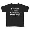 hate halloween Toddler T-shirt