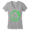 aurora total eclipse Women's V-Neck T-Shirt