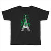 paris script eiffel tower french france Toddler T-shirt