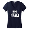 Only The Best Moms Get Promoted To Gram Women's V-Neck T-Shirt