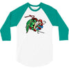 raphael meets mario 3/4 Sleeve Shirt