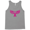 breast cancer ribbon with wing Tank Top