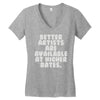 freelance artist advertising Women's V-Neck T-Shirt