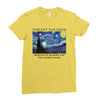 Vincent Van Gogh The Starry Night Ladies Fitted T-Shirt