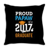 Class of 2017 Proud Papaw Graduation Throw Pillow